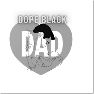 Dope Black Dad Posters and Art